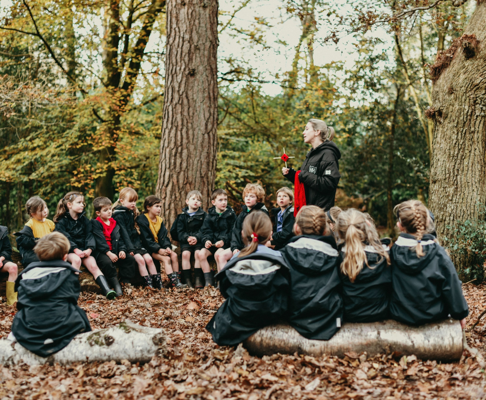 Children in the outdoor classroom